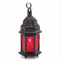 red moroccan lantern